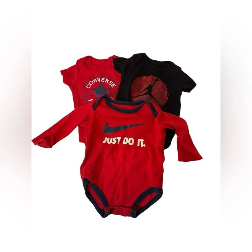 NIKE | Jordan 0-6 months boys clothes converse 4 piece bundle